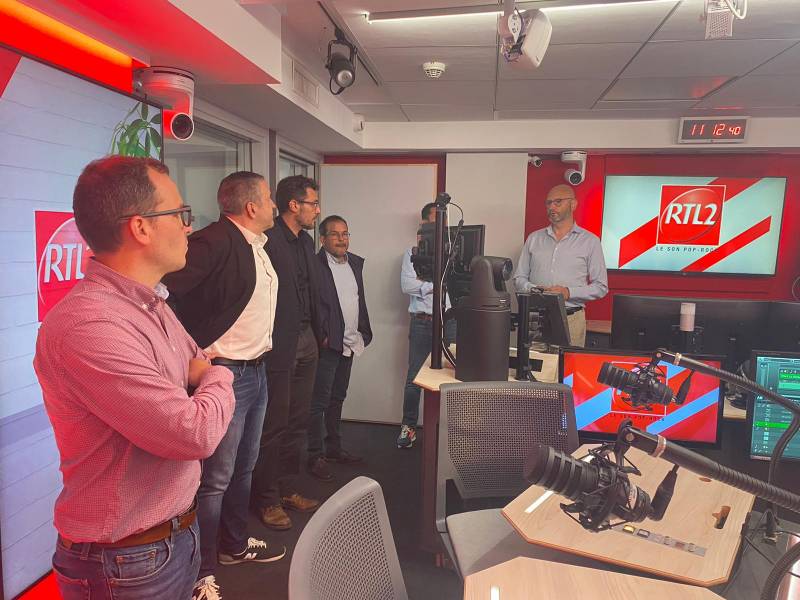 CI Média en visite dans les studios de RTL2 et Fun Radio